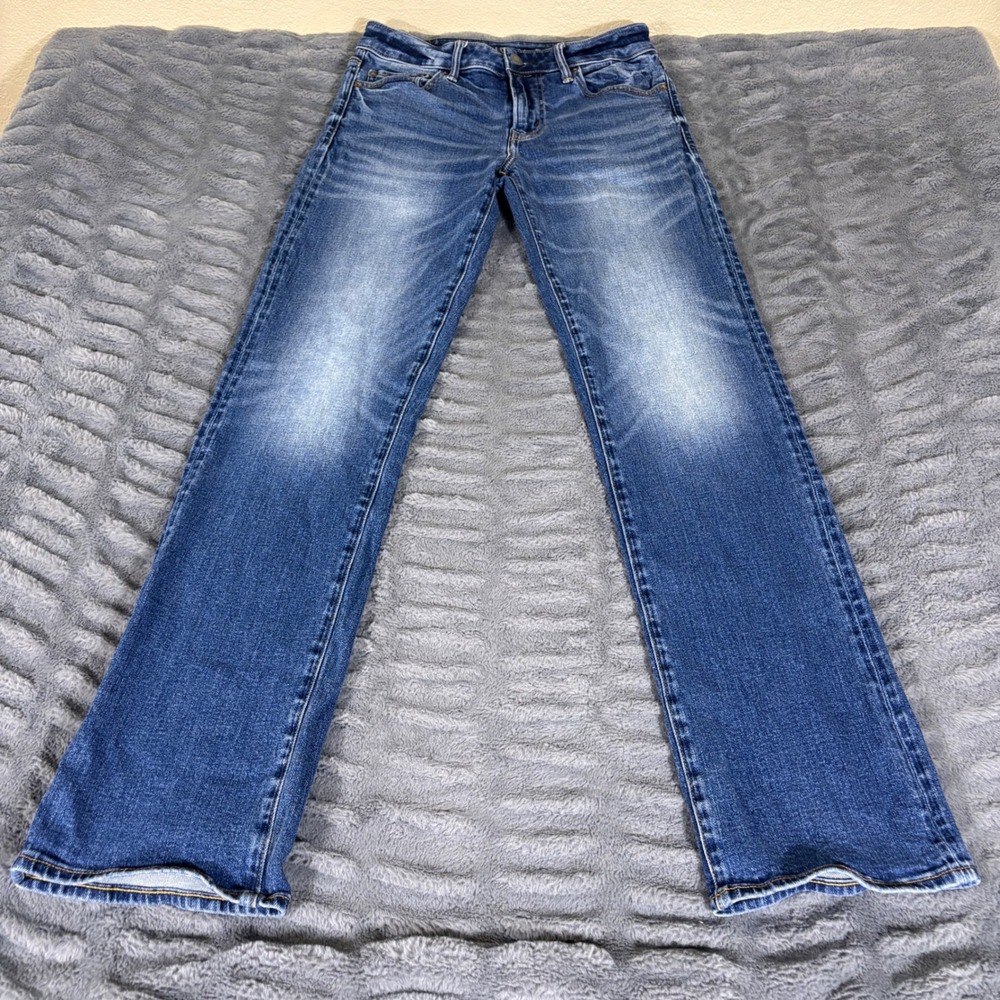 American Eagle Mens Original Bootcut Jeans 30x34 Medium Wash Blue Denim AT615